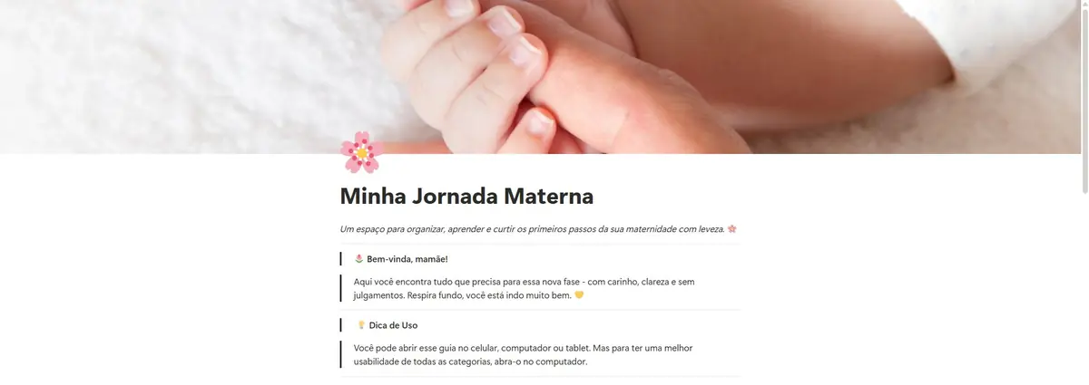 Minha Jornada Materna no notebook